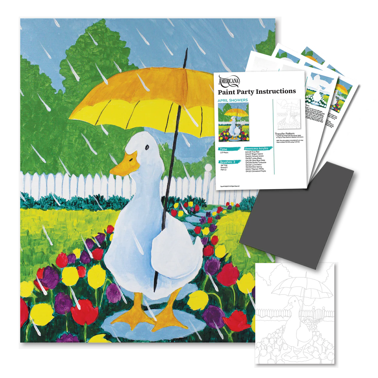 April Showers Paint Party Kit - 16x20