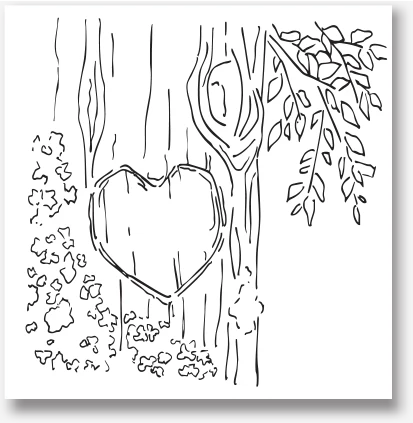 Carved Tree Initials Paint Party Kit - 12x12 - Image 7