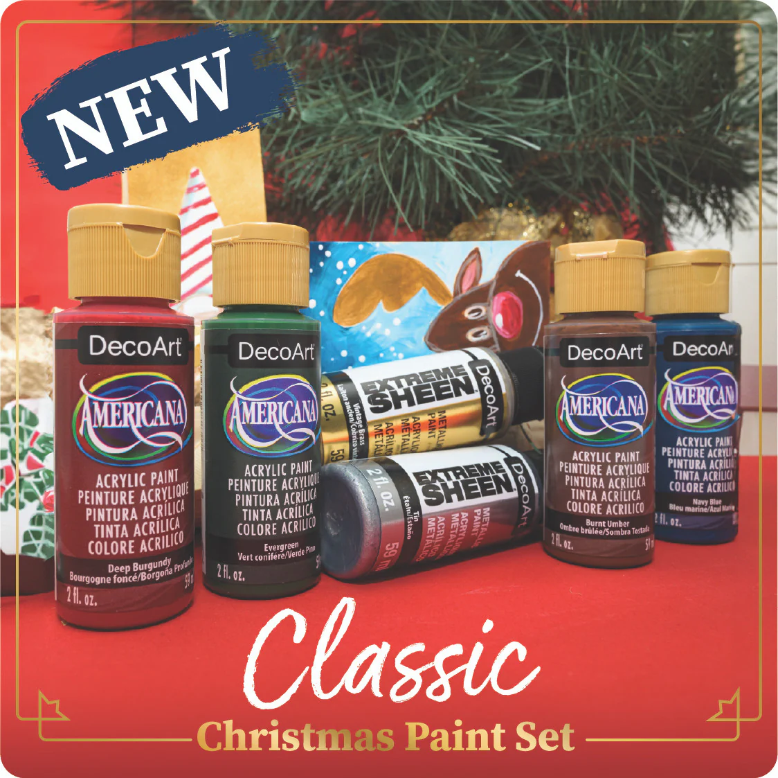 Classic Christmas Paint Set
