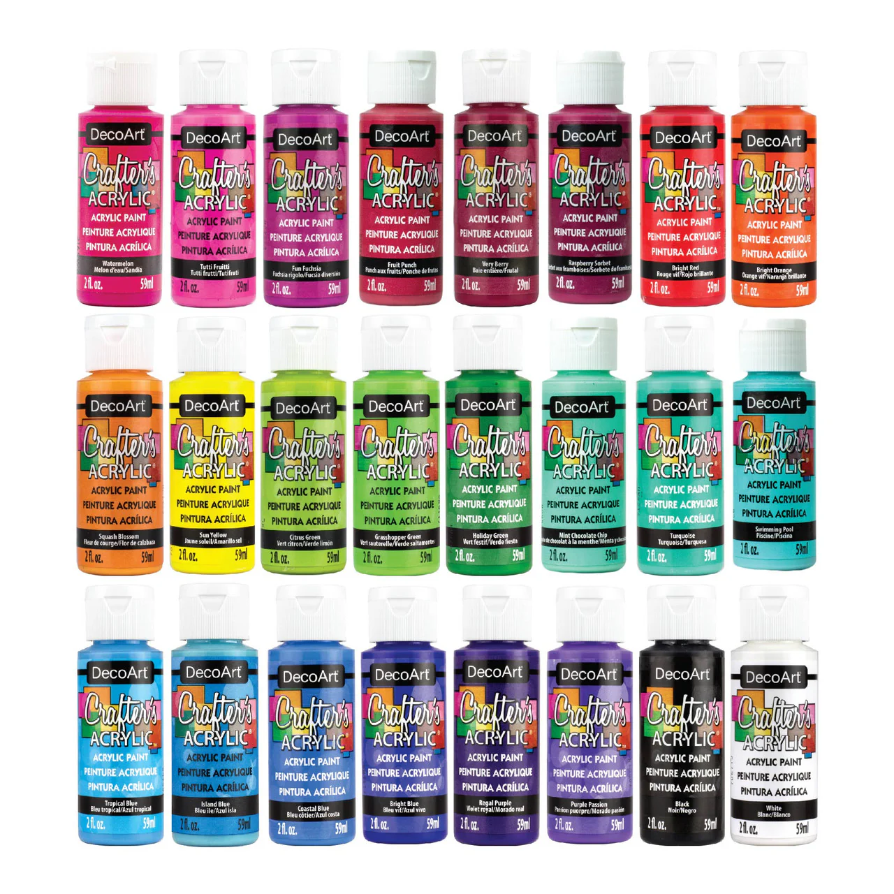 Crafter's Acrylic Brights Acrylic Paint Set