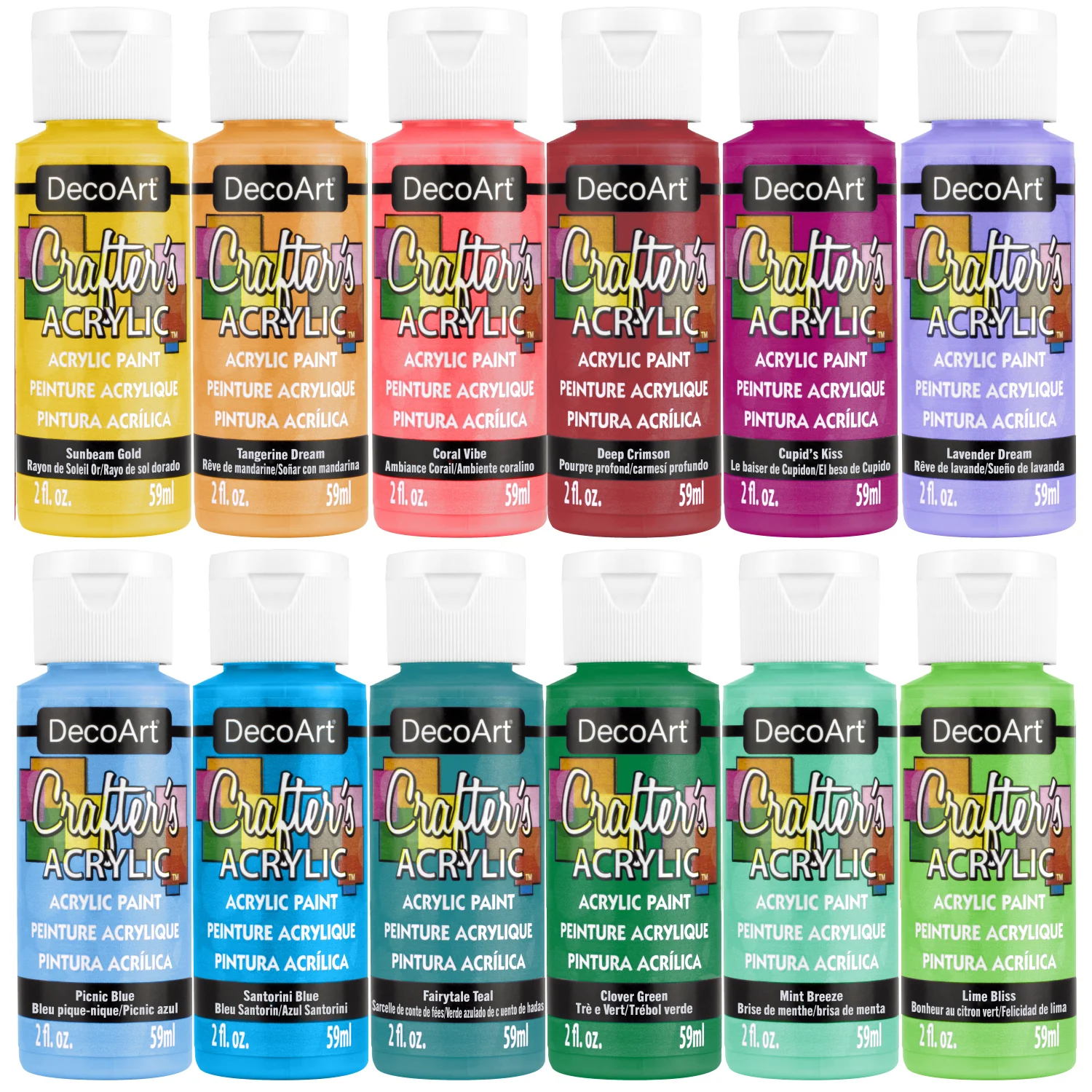 2025 Crafter's Acrylic Colors Paint Set - Image 2