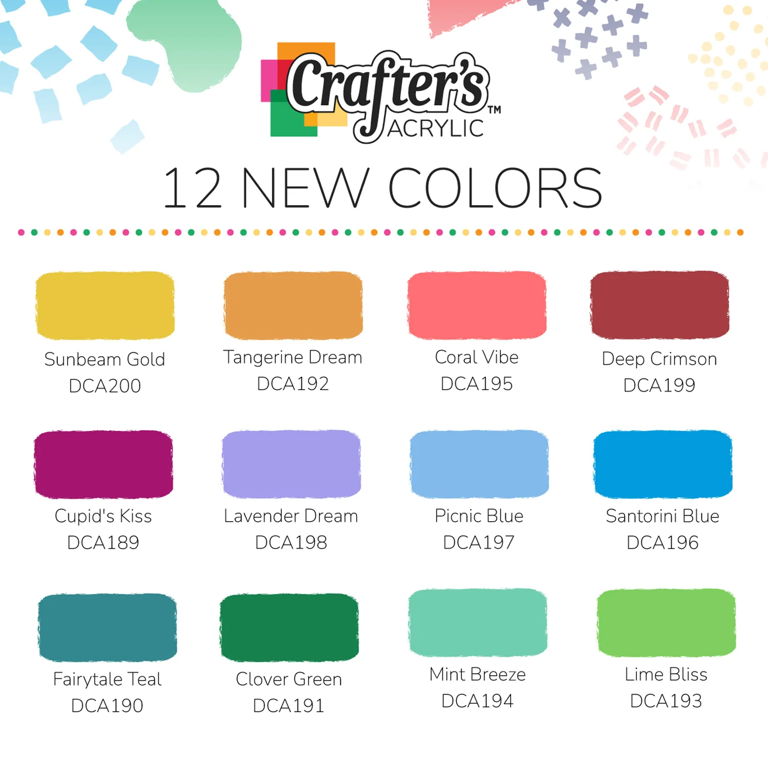 2025 Crafter's Acrylic Colors Paint Set - Image 3