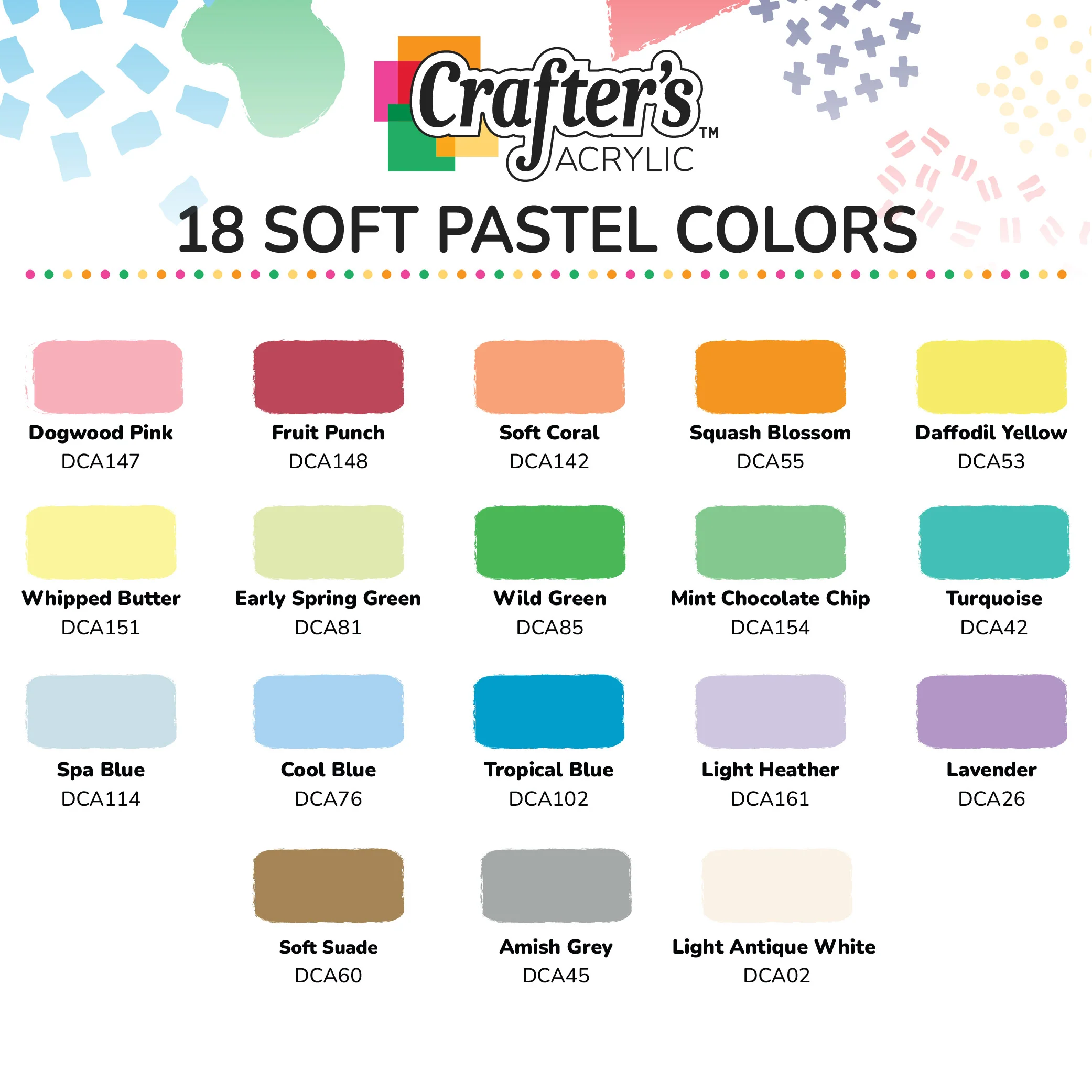Crafter's Acrylic Pastel Paint Set - Image 2