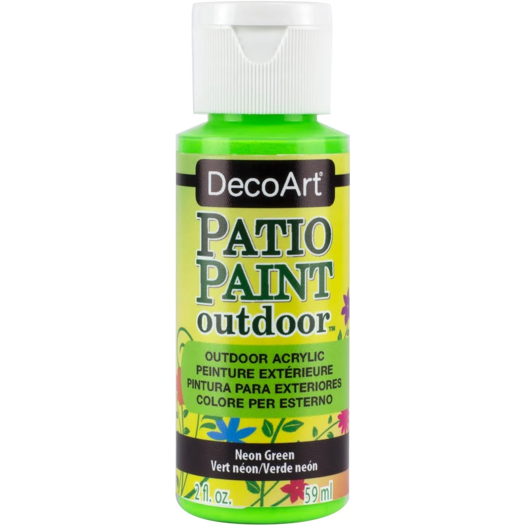 DecoArt Patio Paint Outdoor Acrylic Neon Paint - Image 3
