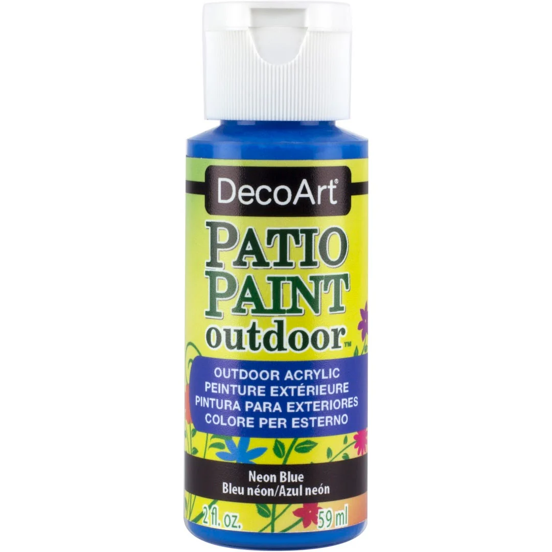 DecoArt Patio Paint Outdoor Acrylic Neon Paint - Image 4