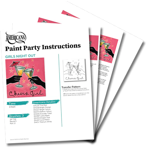 Girls Night Out Paint Party Kit - 12x12 - Image 7