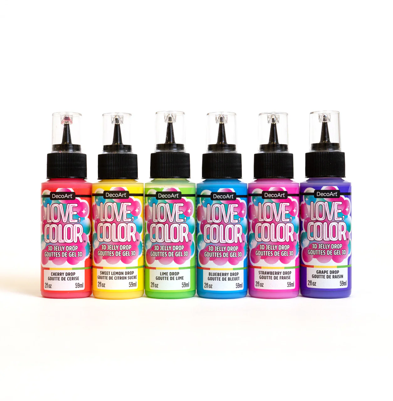 Love, Color 3D Jelly Drops Complete Set (6ct)