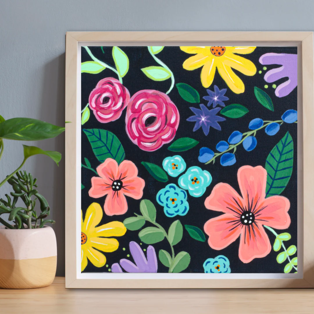 Modern Floral Acrylic Paint Set - Image 6