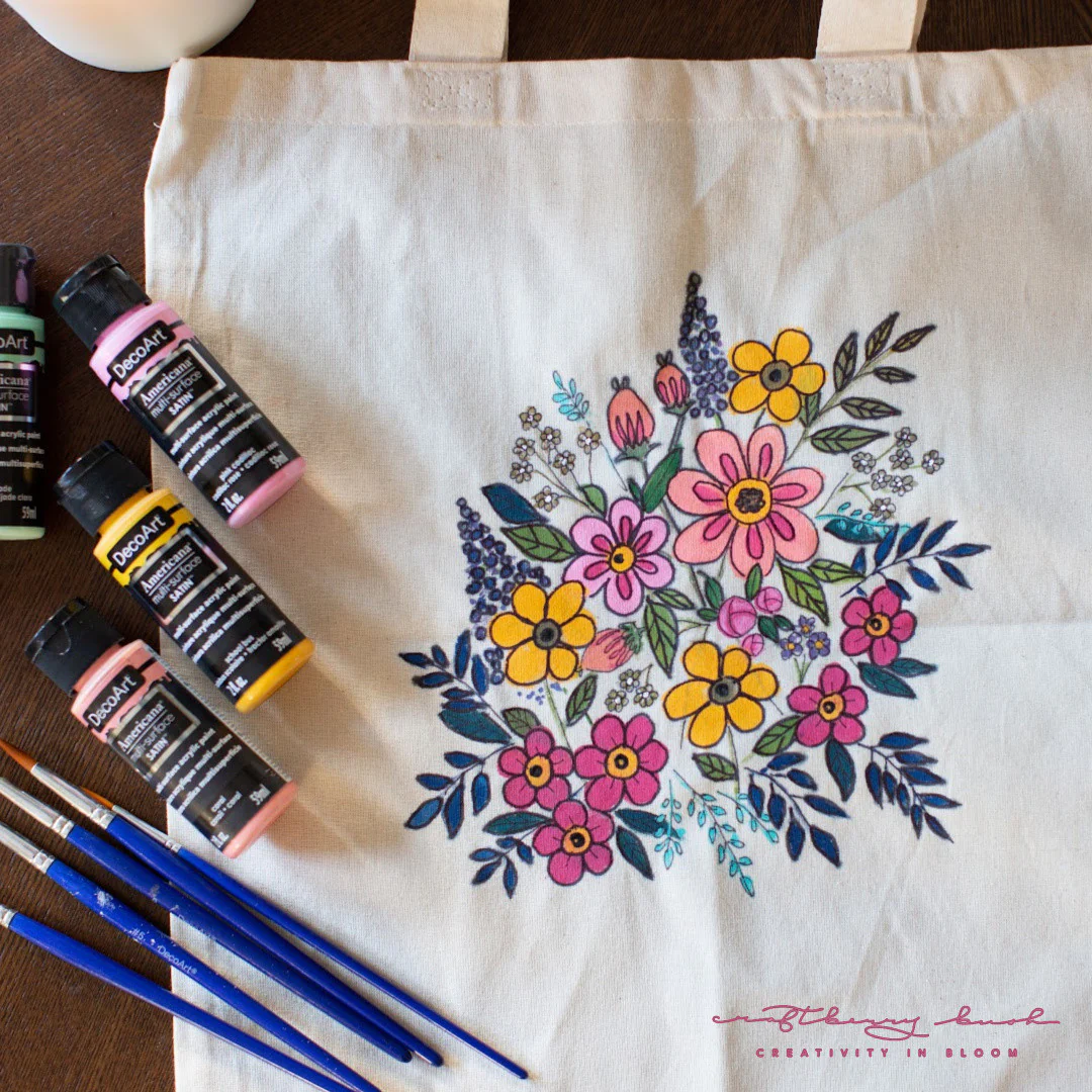 Modern Floral Acrylic Paint Set - Image 7
