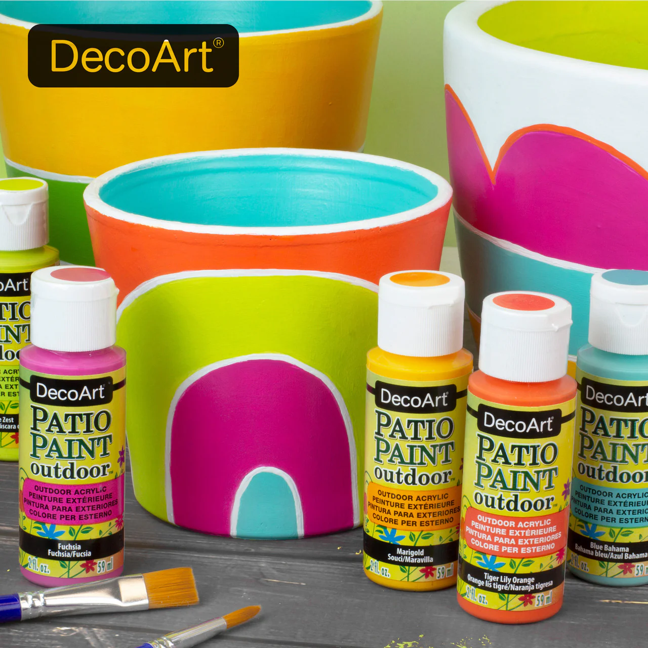 Patio Paint Essentials Outdoor Paint Set 24ct - Image 5