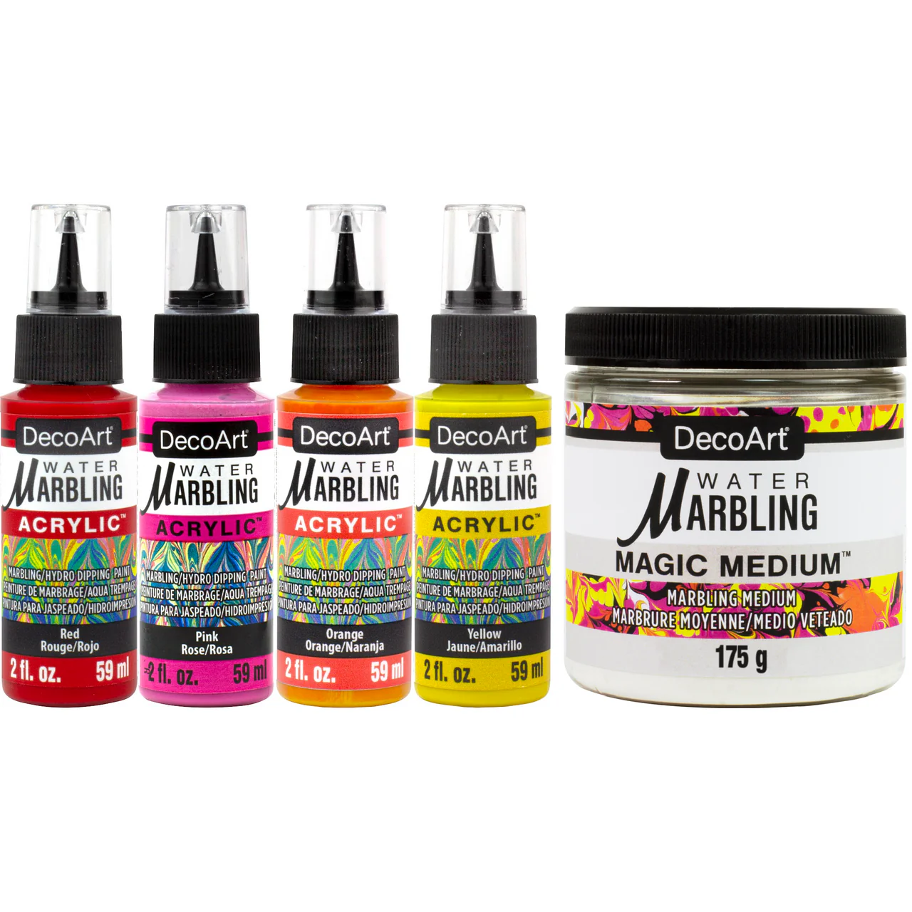 Warm Colors Water Marbling Set