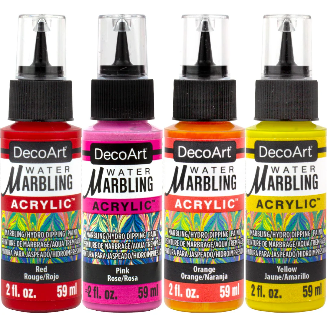Warm Colors Water Marbling Set - Image 2