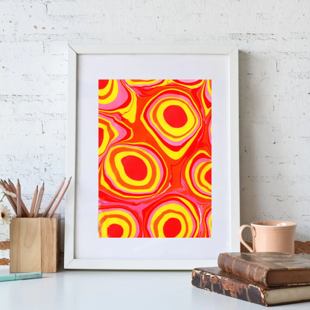 Warm Colors Water Marbling Set - Image 6