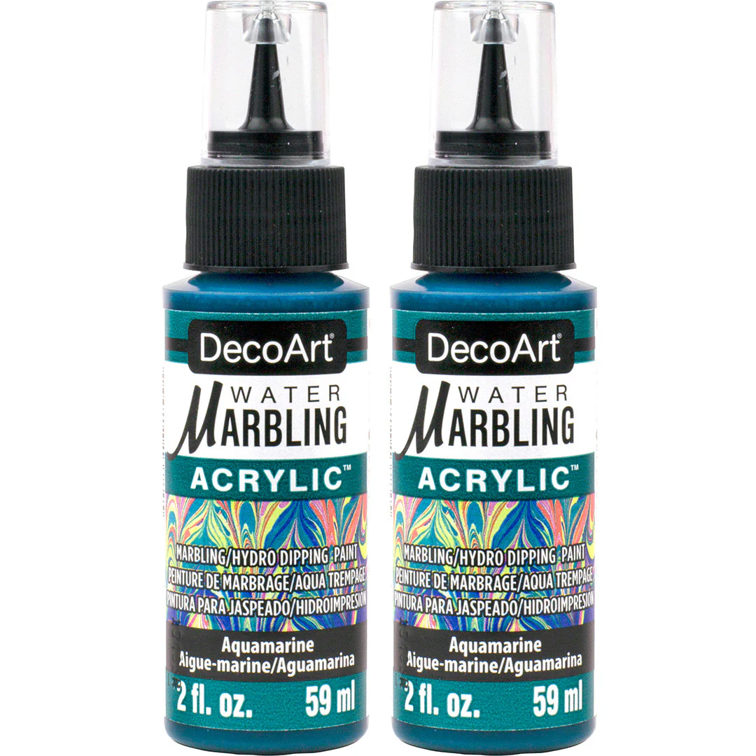 Water Marbling Paint Aquamarine 2pk
