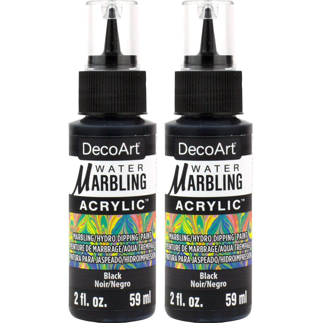 Water Marbling Paint Black 2pk