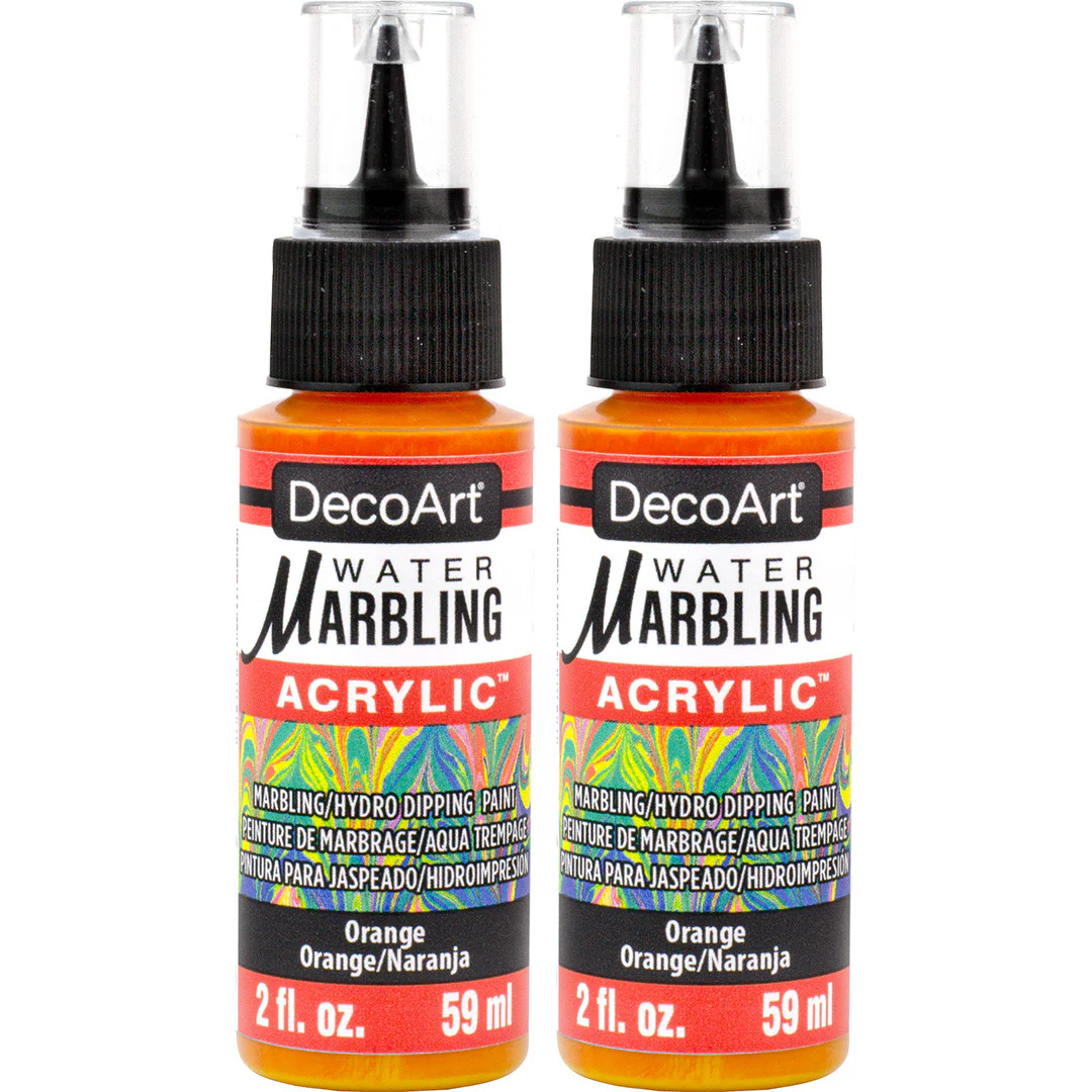 Water Marbling Paint Orange 2pk