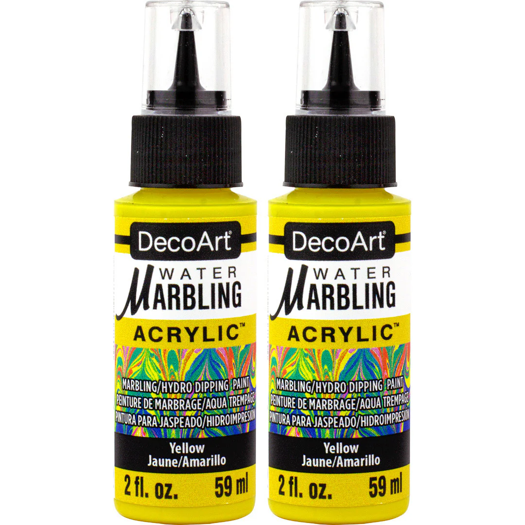 Water Marbling Paint Yellow 2pk